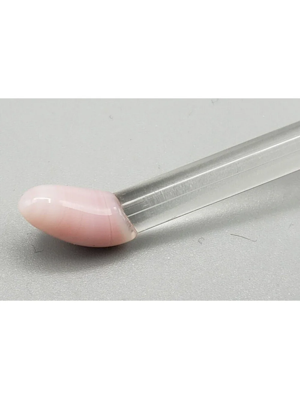 Art Glass Condiment Spoons Servers Stirrers Mayonnaise QTY 2 Honey Jam Pink Slag
